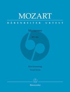 Mozart Idomeneo KV 366 Vocal Score (ital./germ.) (edited by Daniel Heartz)