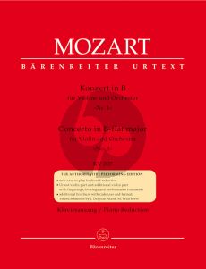 Mozart Concerto No.1 B-dur KV 207 Violin-Piano (Christoph-Hellmut Mahling)