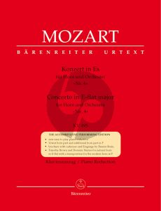 Mozart Konzert No.4 Es-dur KV 495 fur Horn Eb/F und Klavier (Herausgegeben von Schelhaas met Cadenzen Brain, Brown und Nunns) (Barenreiter-Urtext)