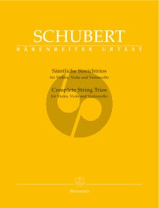 Schubert Trios B-dur D 471 & B-dur D 581 Violine-Viola und Violoncello (Stimmen) (Werner Aderhold)