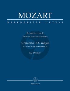 Mozart Konzert C-dur KV 299 (297c) Flöte-Harfe und Orchester Studienpartitur (Franz Giegling) (Barenreiter-Urtext)