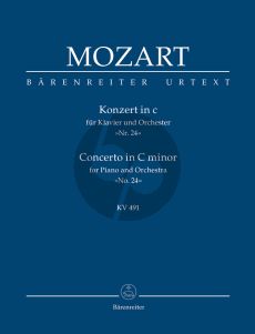 Mozart Konzert c-moll KV 491 Klavier-Orchester Studienpart.