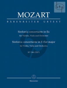 Sinfonia Concertante E-flat major KV 364 (Violin-Viola-Orch.) (Study Score)