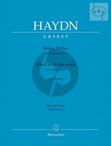 Haydn Messe B-dur (Harmonie-Messe) Hob.XXII:14 Soli-Choir-Orchestra (Vocal Score) (edited by Friedrich Lippmann)