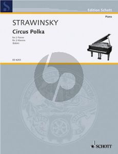 Strawinsky Circus Polka for 2 Piano's (Composed for a Young Elephant) (Arranged for 2 Pianos by Victor Babin)