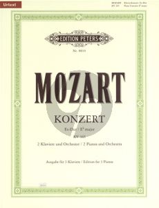 Mozart Concerto E-flat major KV 365 (2 Piano's-Orch.) (red. 3 piano's)