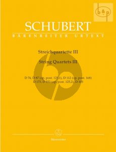 Quartette Vol.3 (D.74 - 87 - 112 - 353)