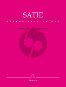 Satie Avant-dernières pensées for Piano