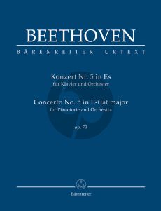 Beethoven Concerto No.5 E-flat major Op.73 Pianoforte and Orchestra Study Score