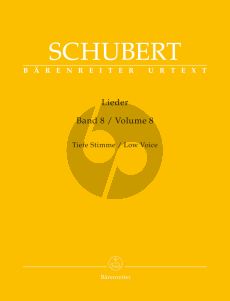 Schubert Lieder Vol.8 (Low Voice) (edited by Walter Durr)