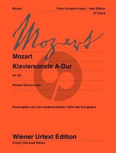 Mozart Sonate A-Dur KV 331 Klavier (Reutter-Scholz-Levin)