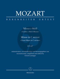 Mozart Missa c-minor KV 427 Soli-Choir-Orchestra (Study Score) (edited by Ulrich Leisinger)