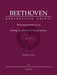 Beethoven String Quartet in C-sharp minor Op. 131 (Parts) (edited by Jonathan Del Mar)