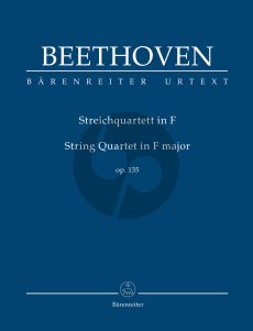 Beethoven String Quartet F-major Op. 135 Study Score (Jonathan Del Mar)