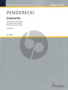 Penderecki Concerto for Accordion and Orchestra - Piano reduction with solo part