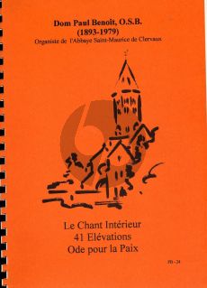 Benoit Chant Interieur- 41 Elevations-Ode pour la Paix Orgue