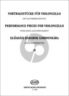 Album Performance Pieces Vol.2 for Cello and Piano