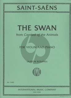 Saint Saens The Swan (from Carnival of the Animals) for Violin and Piano (transcr. Aaron Rosand)