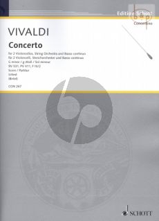 Concerto g-minor RV 531 (PV 411 /F.III/ 2) 2 Violoncellos-String Orch.-Bc