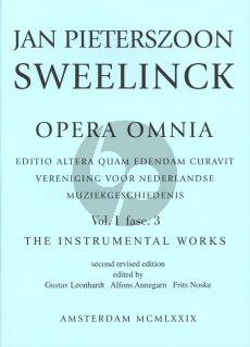 Sweelinck Opera Omnia - Instrumental Works Series 1 Vol.3