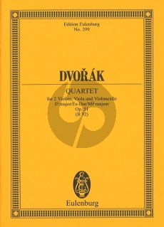 Dvorak Streichquartett Eb Major Opus 51 B92 Study Score