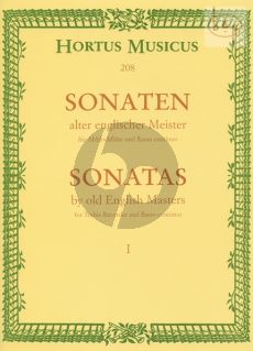Sonaten alter Englischer Meister Vol.1 fur Altblockflote un Bc
