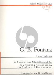 Sonata Undecima (2 Violins[Rec.]-Bc)