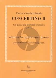 Staak Concertino II Guitar and Chamber Orchestra (piano red. by Gerard Hengeveld)