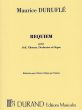Durufle Requiem Op.9 (Soli-Choeur-Orchestre et Orgue) (Reduction pour Chant et Orgue par l'auteur)