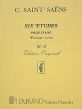 Saint-Saens 6 Etudes Op.52 Premier Livre Piano