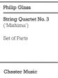 Glass Quartet Nr.3 "Mishima" Set of Parts
