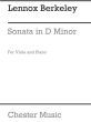 Berkeley Sonata Opus 22 Viola and Piano