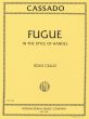 Cassado Fugue C-major in the Syle of Handel for Cello solo