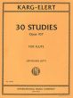 Karg-Elert 30 Studies Op.107 for Flute (edited by Stephanie Jutt)