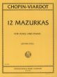 Chopin Viardot 12 Mazurkas for Voice-Piano (Edited by Jerome Rose)