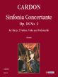 Cardon Sinfonia Concertante Op.18 No.2 Harp-2 Vi.-Va.- Violonc. (Score/Parts) (Anna Pasetti)