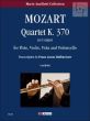 Quartet G-major KV 370 Flute-Vi.-Va.-Vc. (Score/Parts)