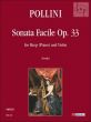 Sonata Facile Op.33 Harp [piano] -Violin Score and Parts