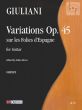 Variations sur les Folies d'Espagne Op.45 Guitar