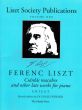 Liszt Liszt Society Publications Vol.1 Csardas Macabre and other Late Works for Piano