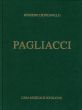 Leoncavallo Pagliacci Vocal Score