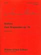 Brahms  2 Rhapsodien Op.79 fur Klavier (Herausgeber Stockmann-Kaul) (Wiener-Urtext)