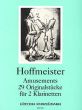 Hoffmeister Amusements Progressives 2 Klarinetten (29 Originalstücke) (Spielpartitur)