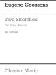 Goossens 2 Sketches Op. 15 String Quartet (Parts)