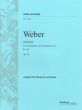 Weber Konzert No.2 Es-dur Op.74 Klarinette-Klavier (Hauswald)
