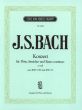 Bach Konzert e-moll nach BWV 35 und BWV 1059 (Flute-Strings-Bc) Flote und Klavier (edited by Winfried Radeke)