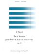 Pleyel 3 Sonates Op.45 Flute-Viola.[Vc.]) (Parts) (edited by Eberhard Grunenthal)
