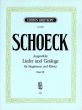 Schoeck Ausgwählte Lieder und Gesänge Vol.3 Tiefe Stimme-Klavier (dt./engl./franz.)