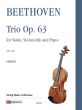 Beethoven Trio Op. 63 Violin-Violoncello and Piano (Score/Parts)