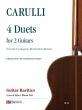 Carulli 4 Duets (from the Compagnoni-Marefoschi Collection) for 2 Guitars (edited by Piero Viti and Filomena Formato)